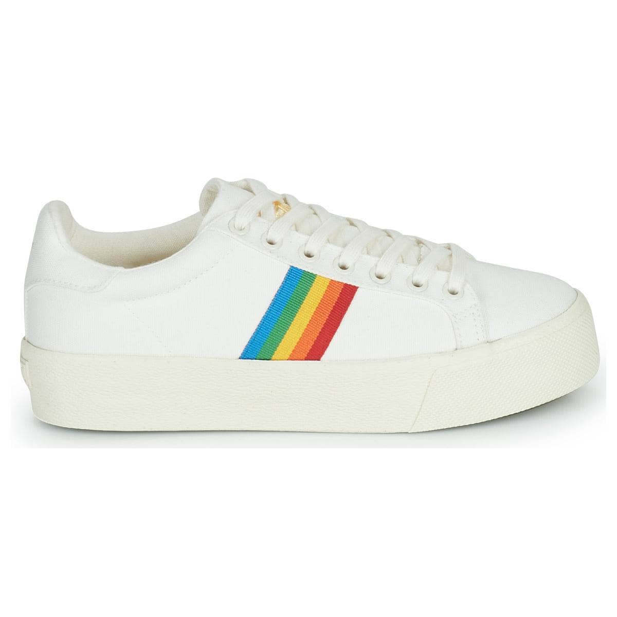 Sneakers basse Donna Gola ORCHID PLATFORM RAINBOW Bianco