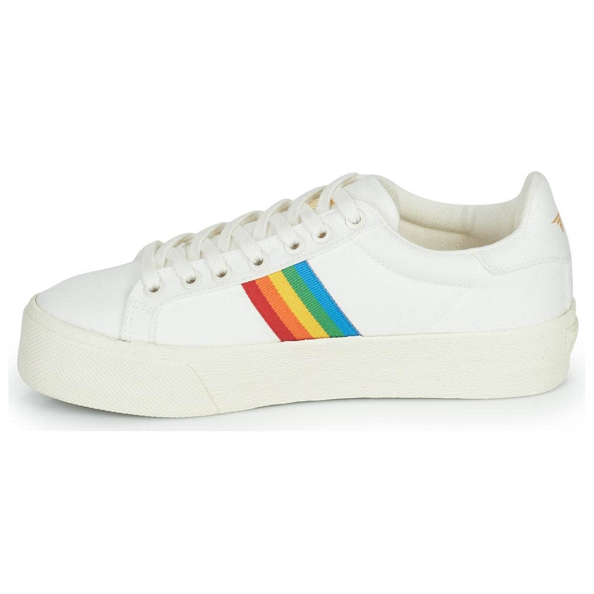 Sneakers basse Donna Gola ORCHID PLATFORM RAINBOW Bianco