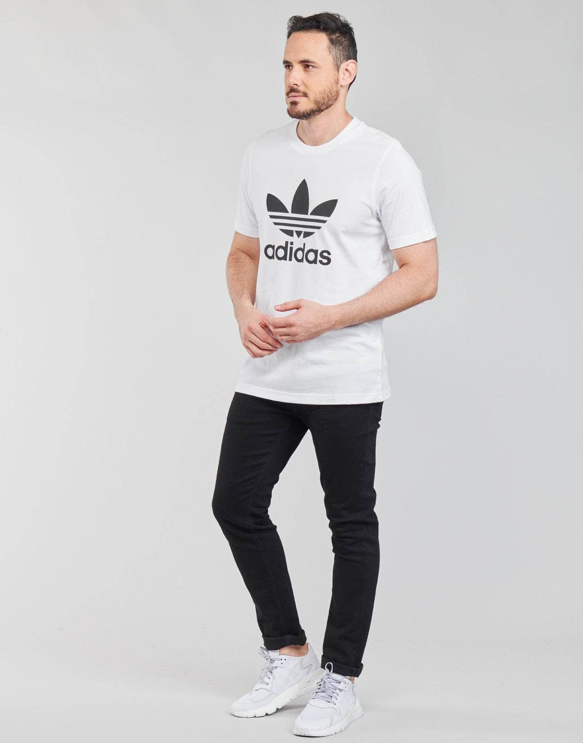 T-shirt Uomo adidas TREFOIL T-SHIRT Bianco