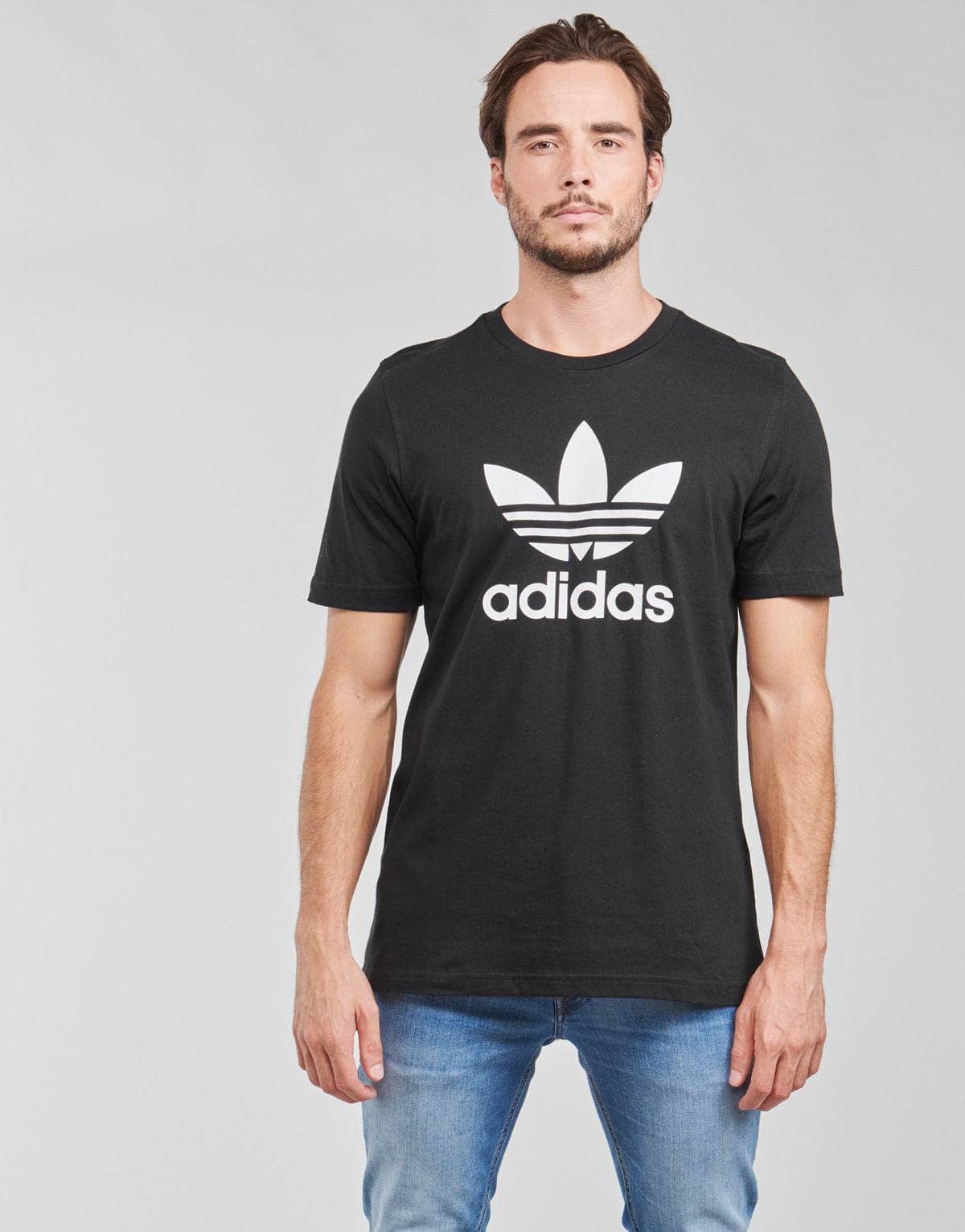 T-shirt Uomo adidas TREFOIL T-SHIRT Nero