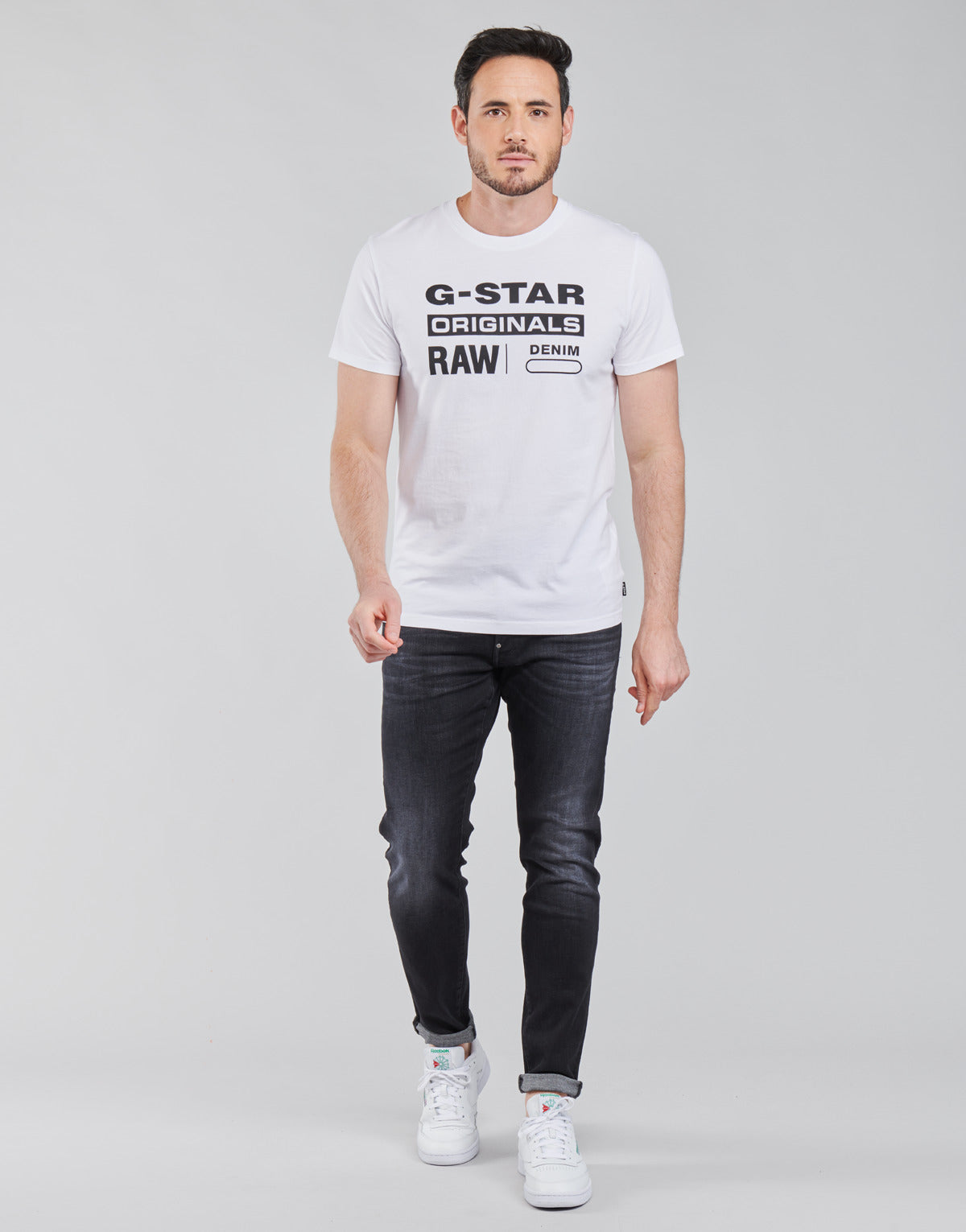 Jeans skynny Uomo G-Star Raw REVEND SKINNY Nero