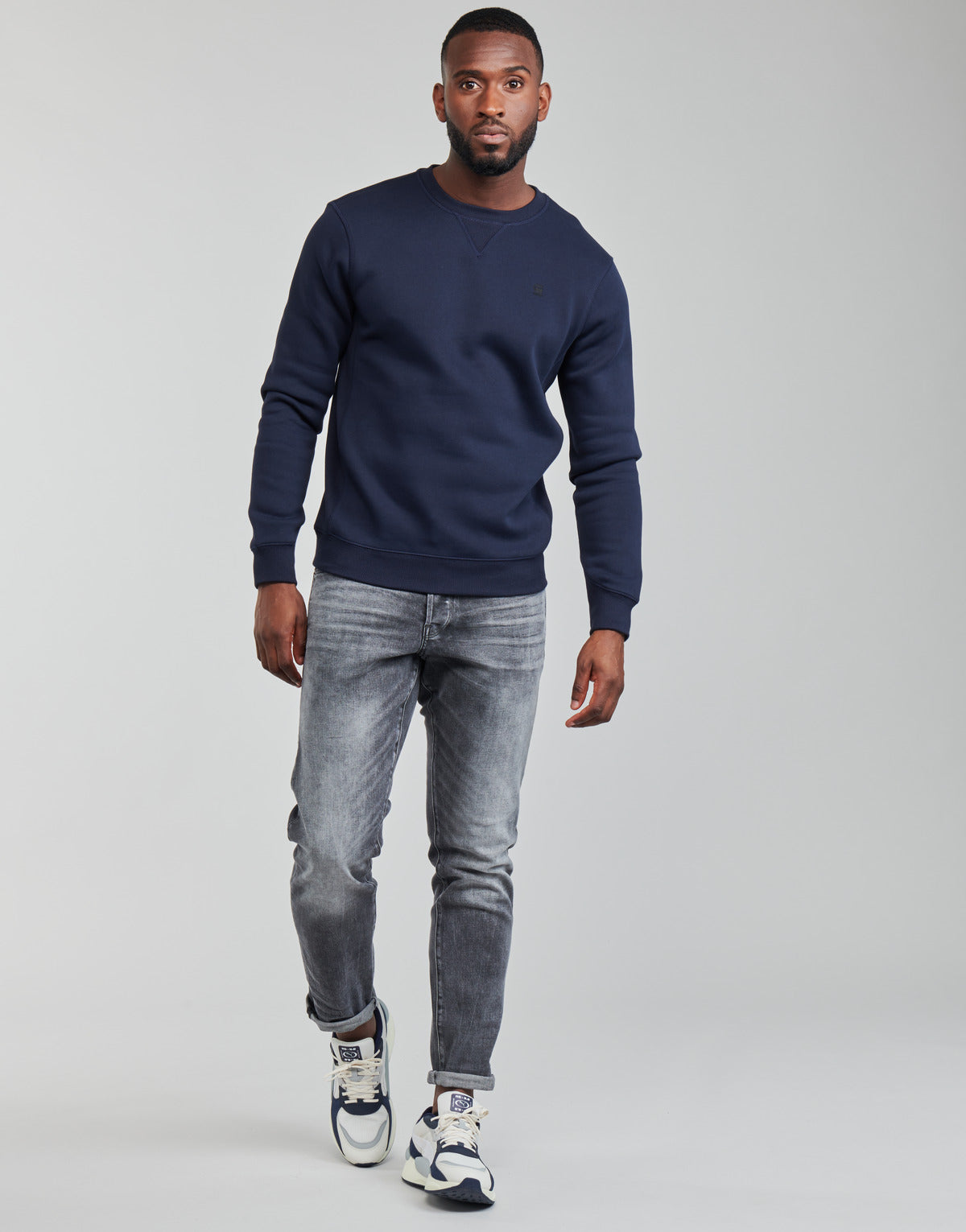 Jeans Tapered Uomo G-Star Raw 3301 STRAIGHT TAPERED Grigio