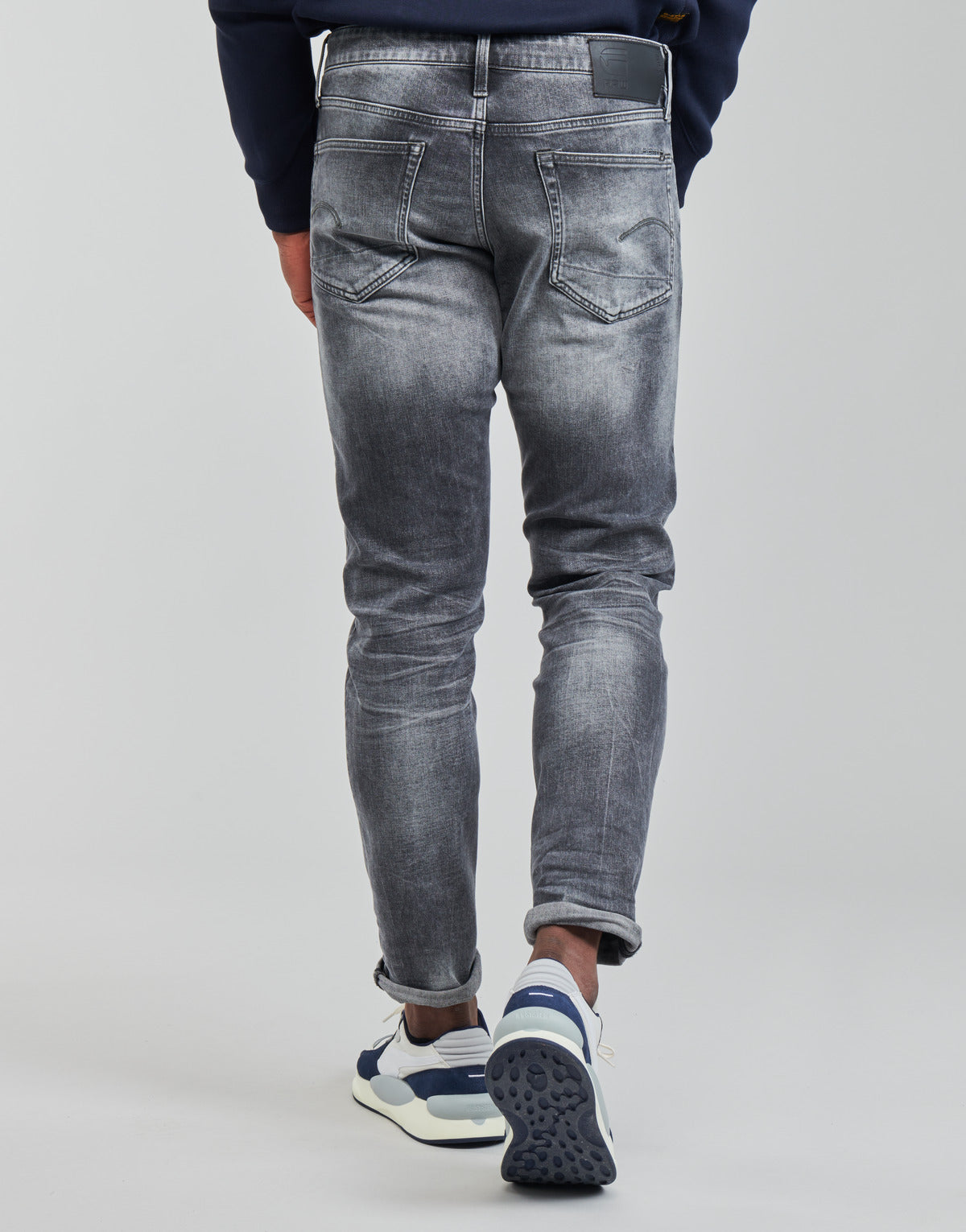 Jeans Tapered Uomo G-Star Raw 3301 STRAIGHT TAPERED Grigio
