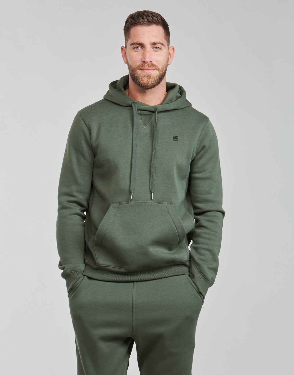 Felpa Uomo G-Star Raw  PREMIUM CORE HDD SW LS  Verde