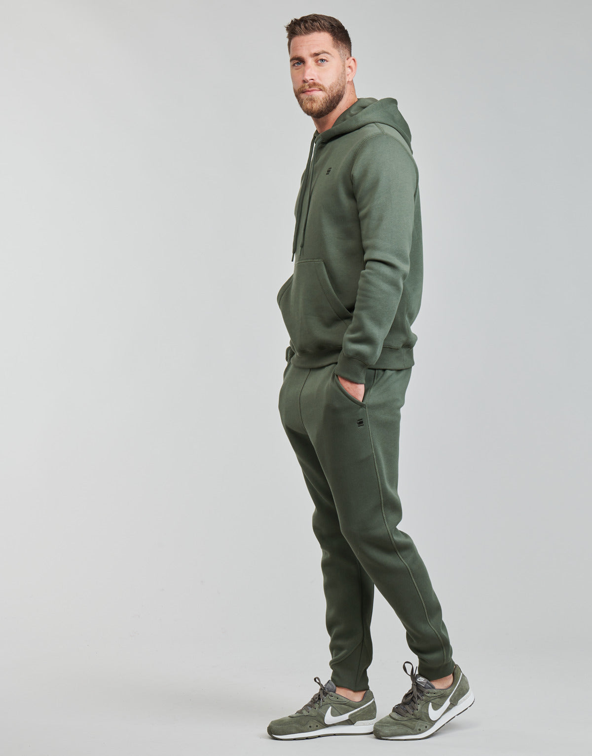 Felpa Uomo G-Star Raw  PREMIUM CORE HDD SW LS  Verde