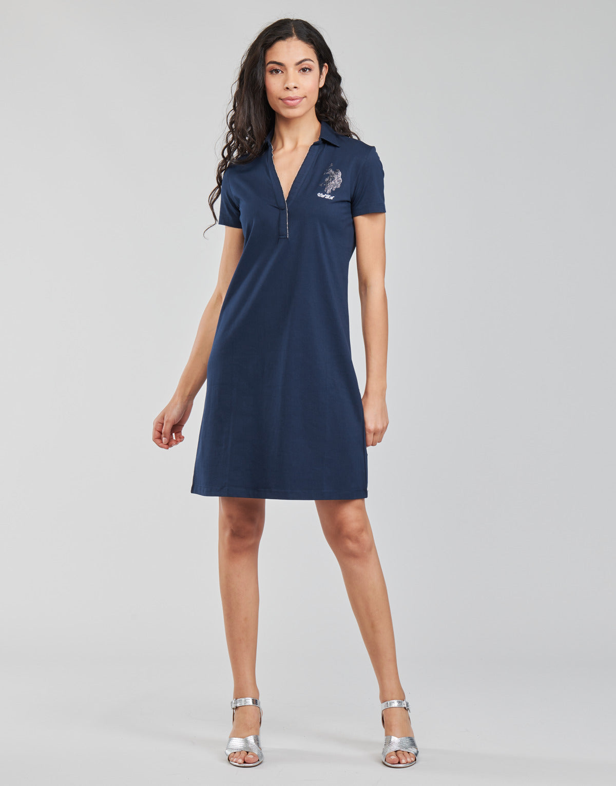 Abito corto Donna U.S Polo Assn. CHRISTINE DRESS SS Blu