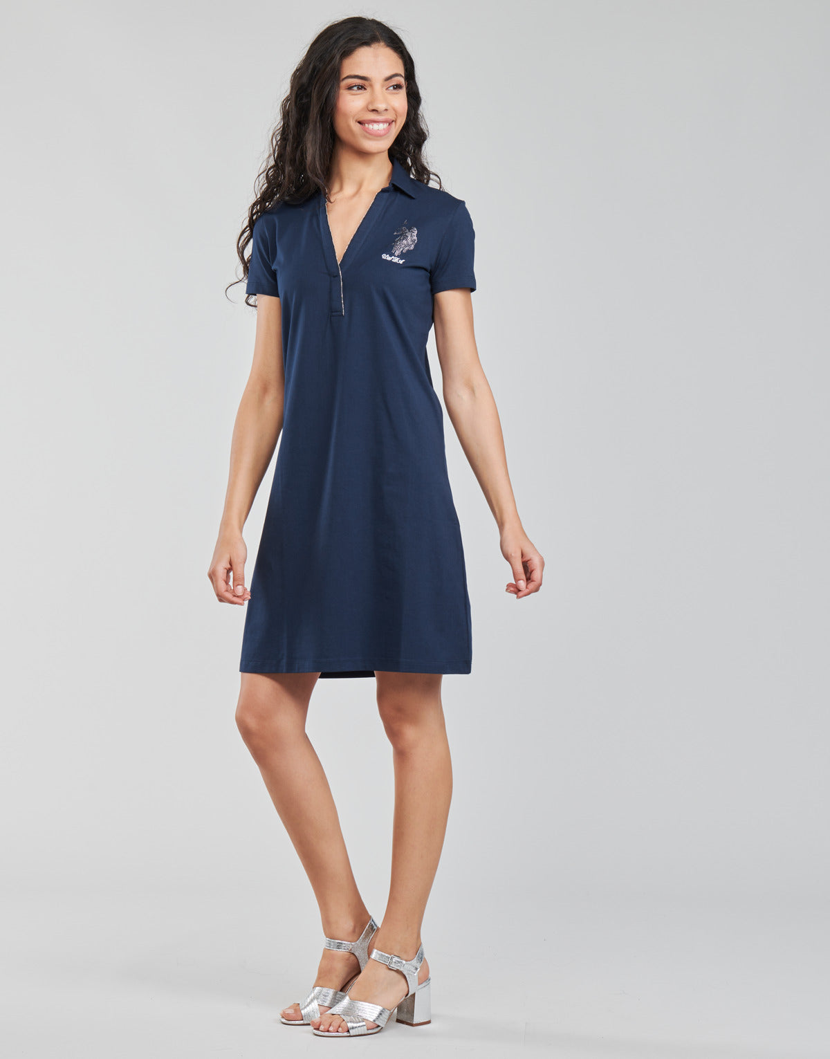Abito corto Donna U.S Polo Assn. CHRISTINE DRESS SS Blu