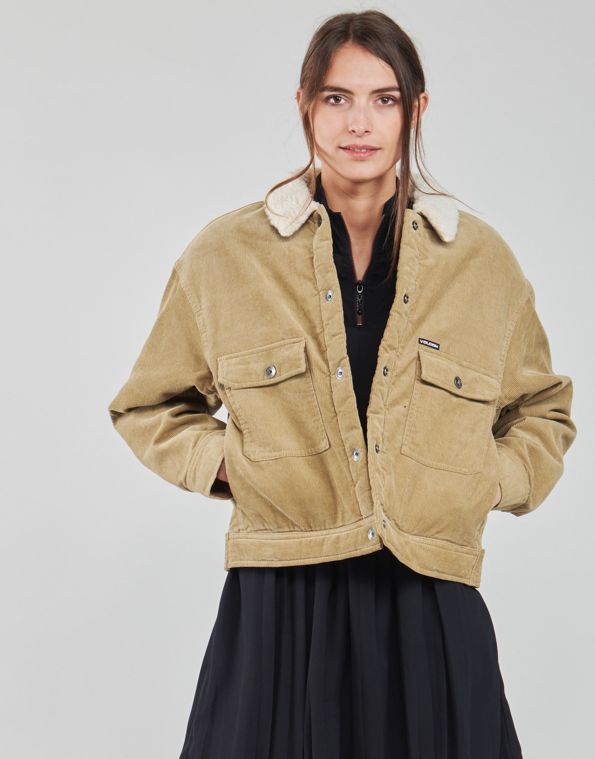 Giacca Donna Volcom WEATON JACKET Beige