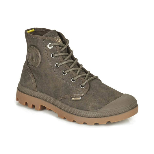 Sneakers alte Uomo Palladium PAMPA CANVAS Marrone