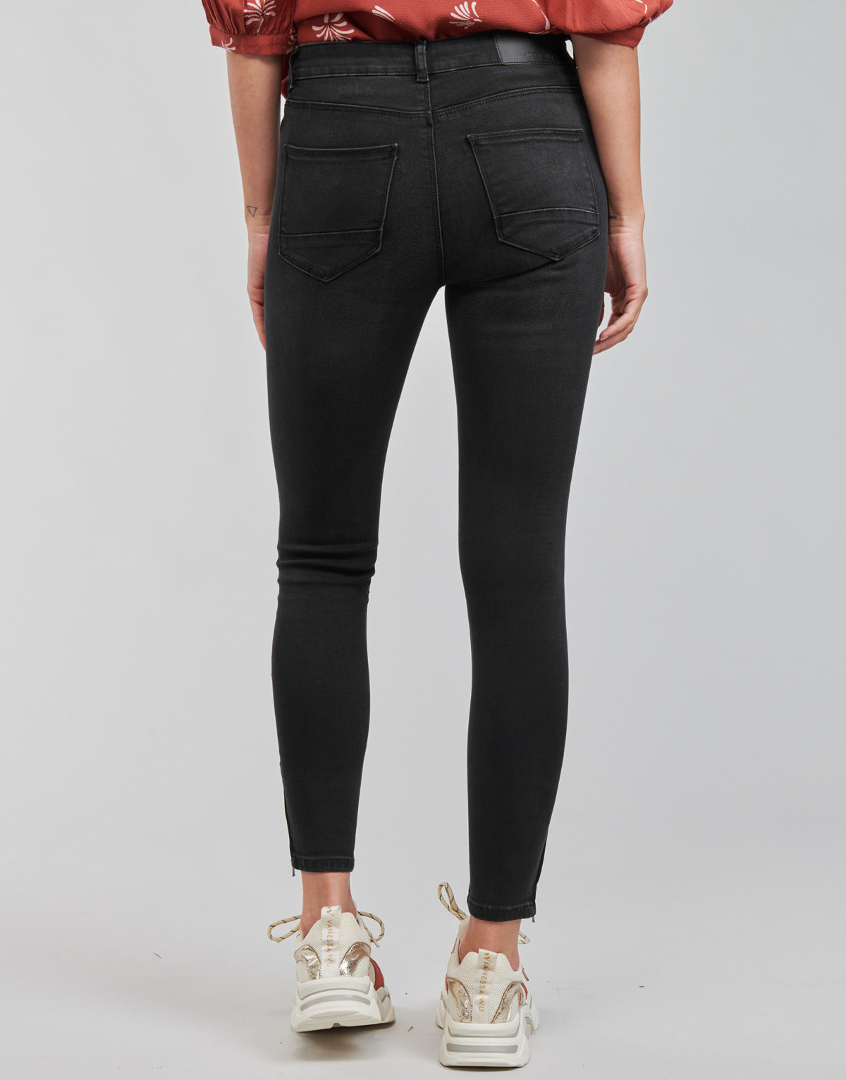 Jeans Slim Donna Noisy May NMKIMMY Nero