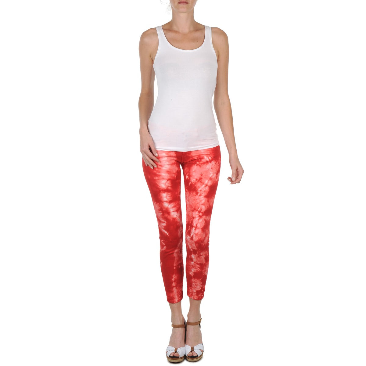 Pantaloni 7/8 e 3/4 Donna Eleven Paris DAISY Rosso