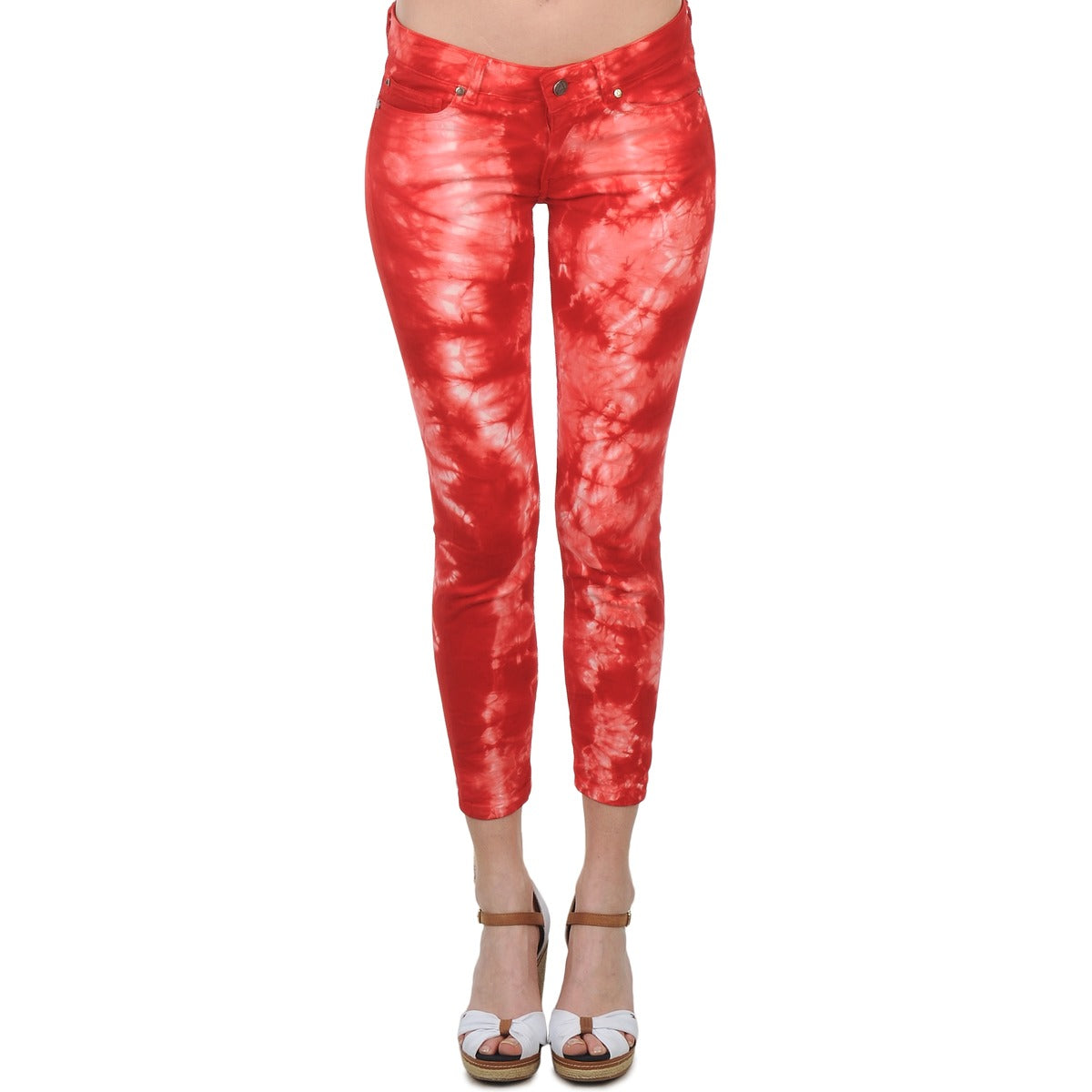 Pantaloni 7/8 e 3/4 Donna Eleven Paris DAISY Rosso