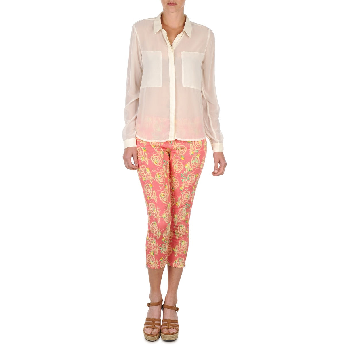 Pantaloni 7/8 e 3/4 Donna Manoush PANTALON GIPSY JEANS Rosa