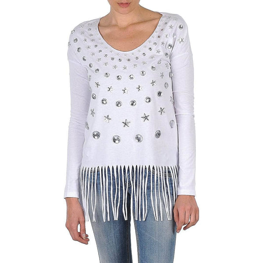 T-shirts a maniche lunghe Donna Manoush TUNIQUE LIANE Bianco