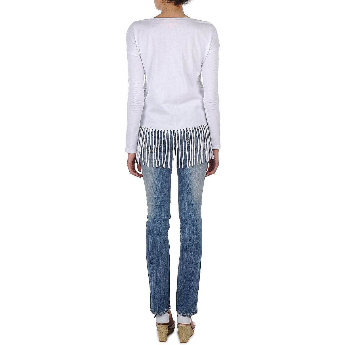 T-shirts a maniche lunghe Donna Manoush TUNIQUE LIANE Bianco