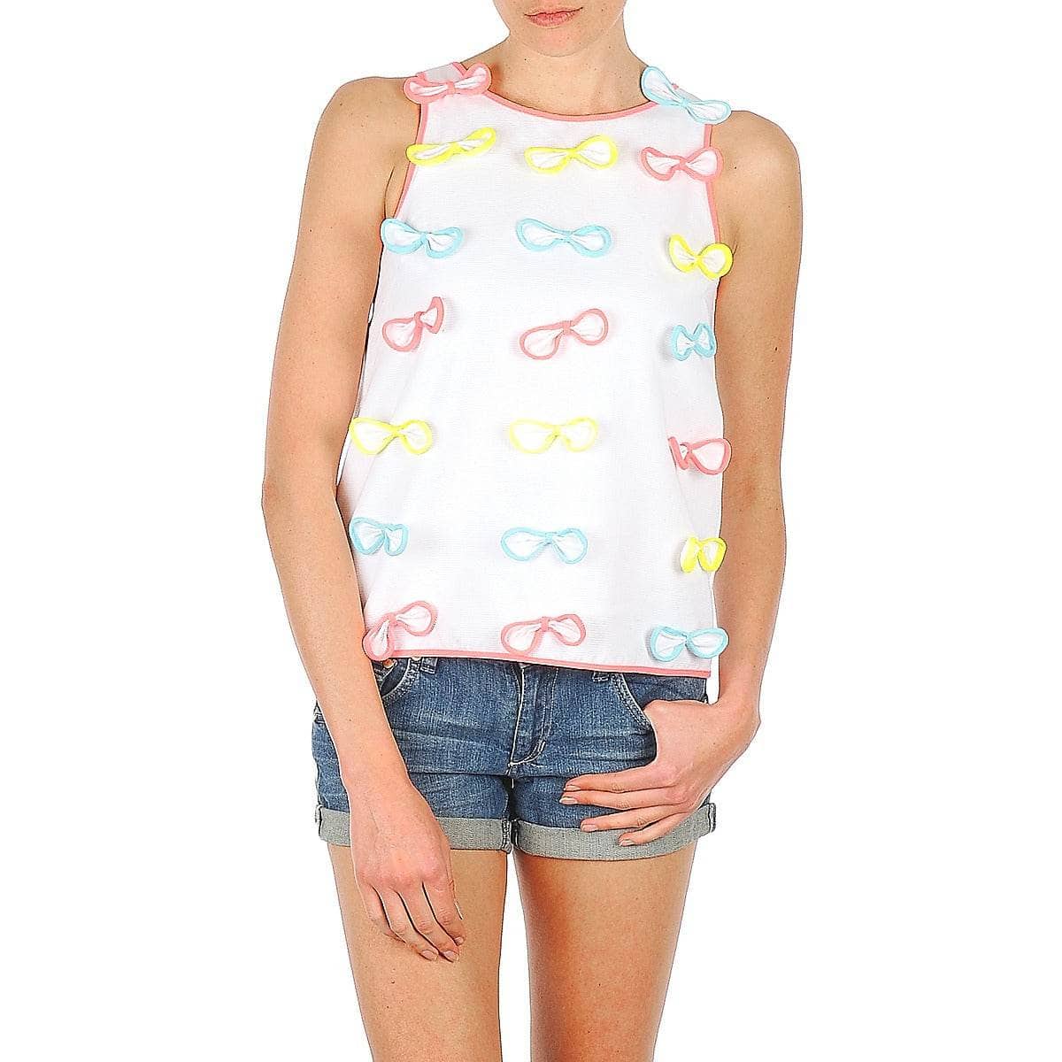 Top Donna Manoush TOP NOEUD NOEUD Bianco