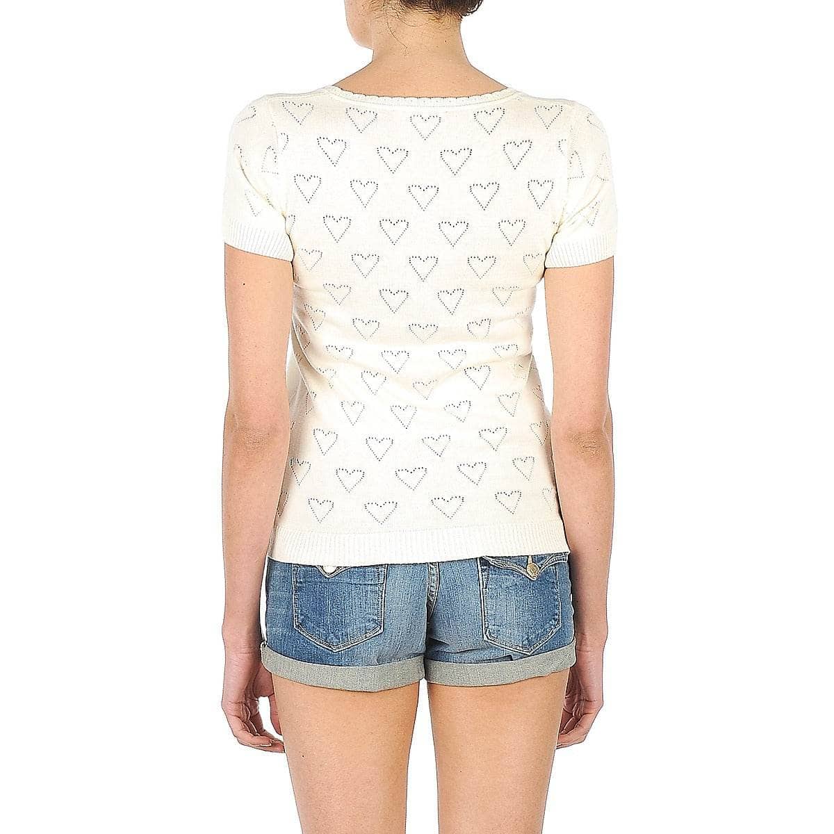 T-shirt Donna Manoush TEE SHIRT VALENTINE Bianco