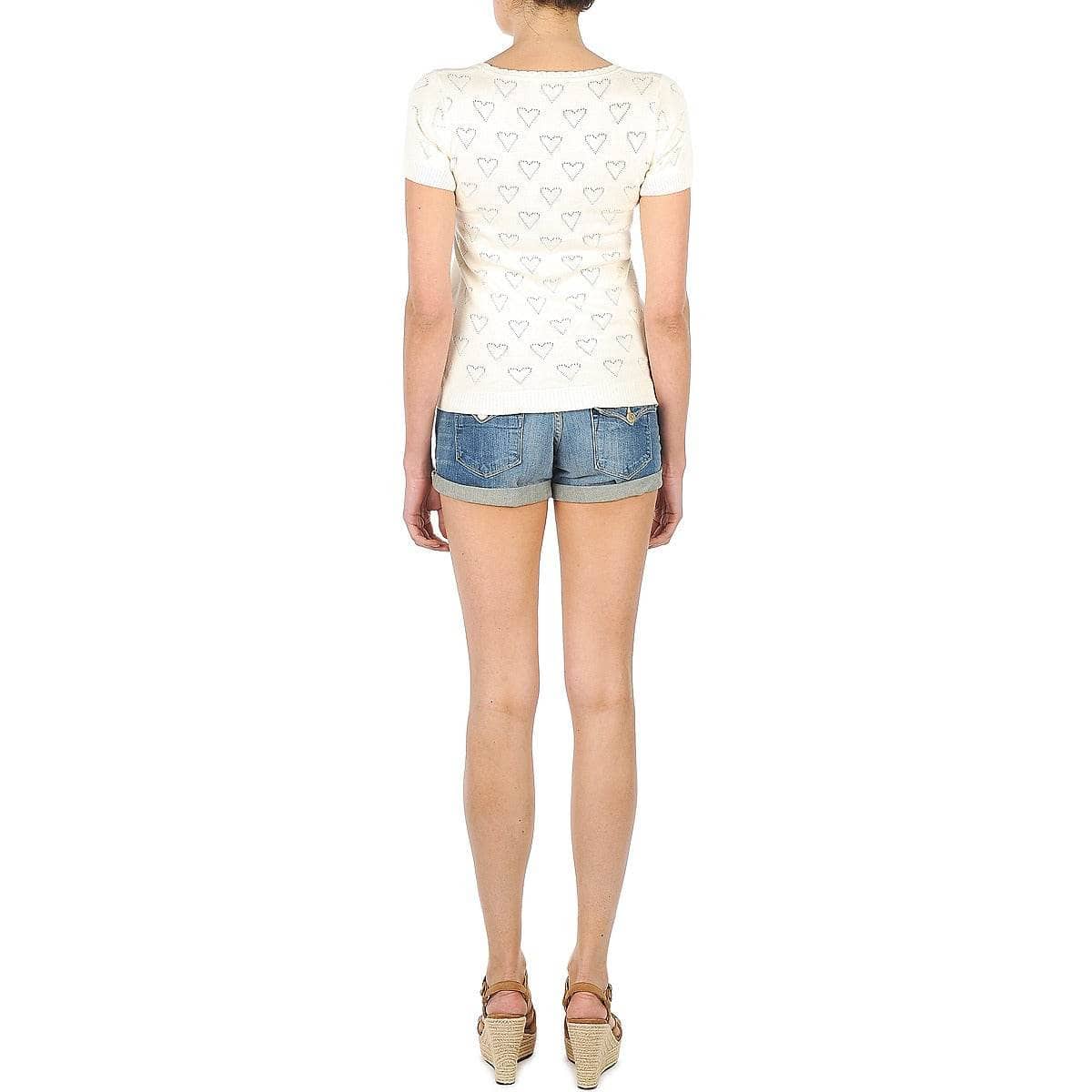 T-shirt Donna Manoush TEE SHIRT VALENTINE Bianco