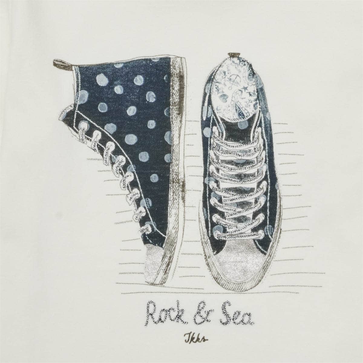 T-shirts a maniche lunghe ragazza Ikks CYAN Bianco