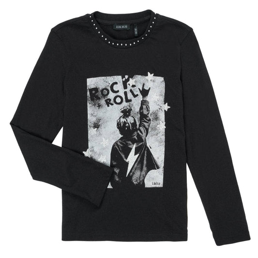 T-shirts a maniche lunghe ragazza Ikks GARANCE Nero