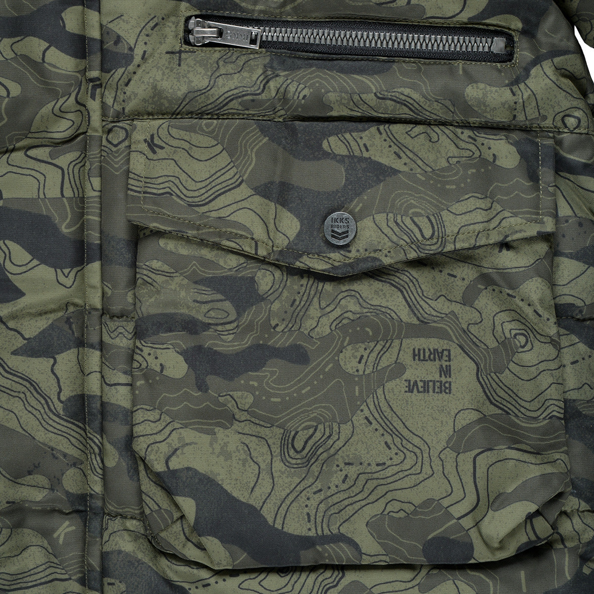 Giubbotto bambino ragazzo Ikks EMERAUDE Kaki