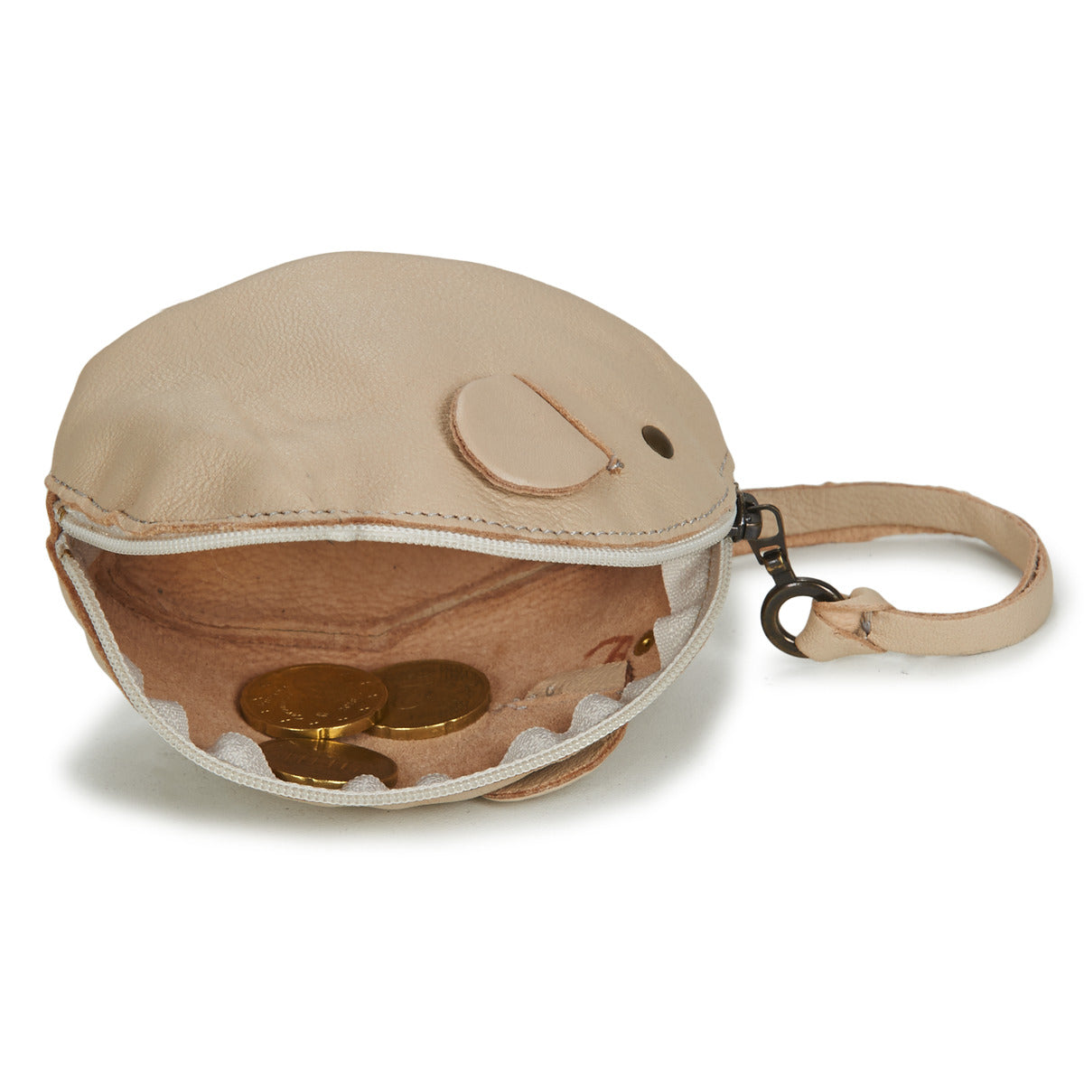 Portamonete ragazza Easy Peasy ZIPPY MOUSE Beige