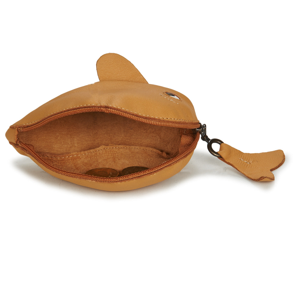 Portamonete ragazzo Easy Peasy ZIPPY BALEINE Marrone