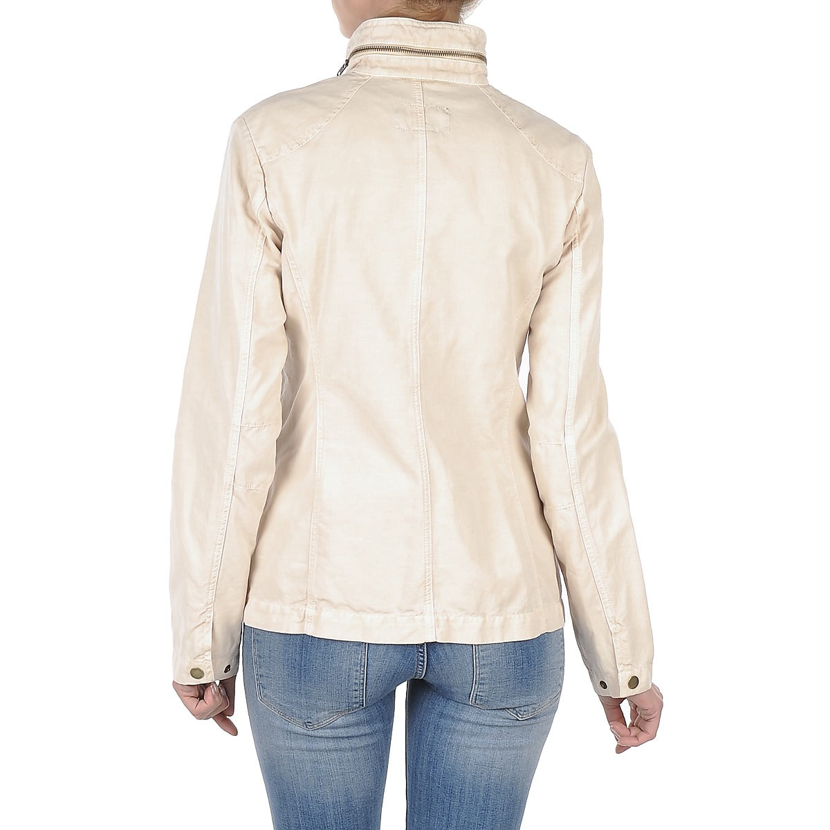 Giubbotto Donna Gant COTTON LINEN 4PKT JACKET Beige