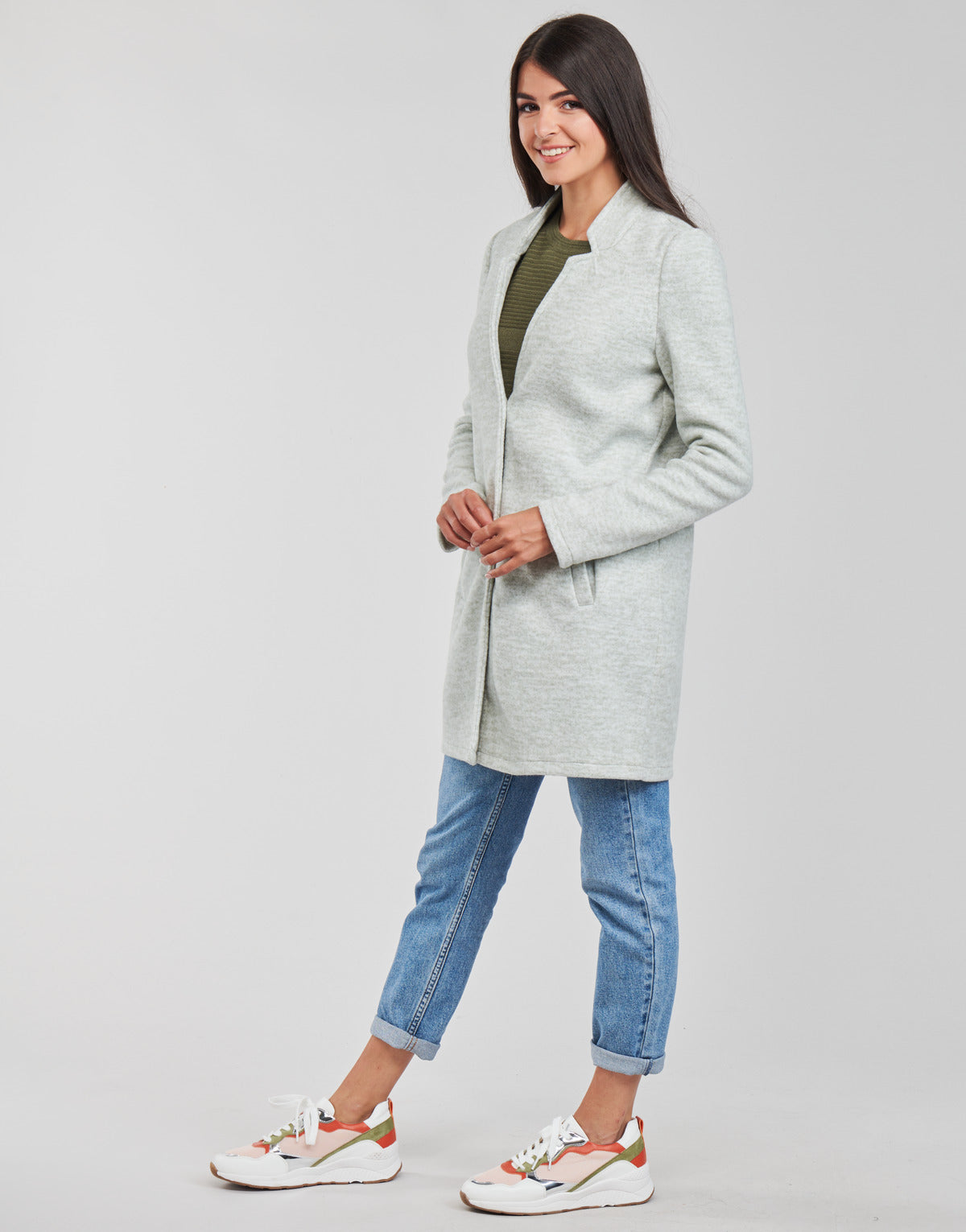 Mantella Donna Vero Moda  VMBRUSHEDKATRINE  Grigio