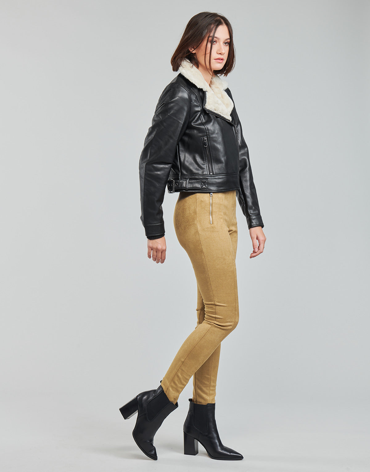 Giacca in pelle Donna Vero Moda  VMHAILEY  Nero