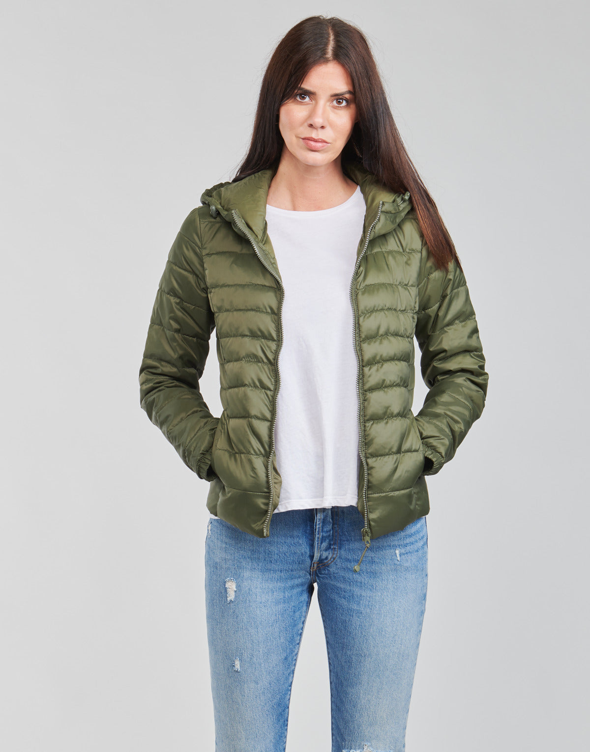 Piumino Donna Only ONLTAHOE Kaki