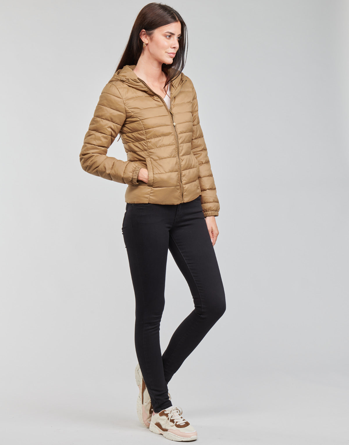 Piumino Donna Only ONLTAHOE Marrone