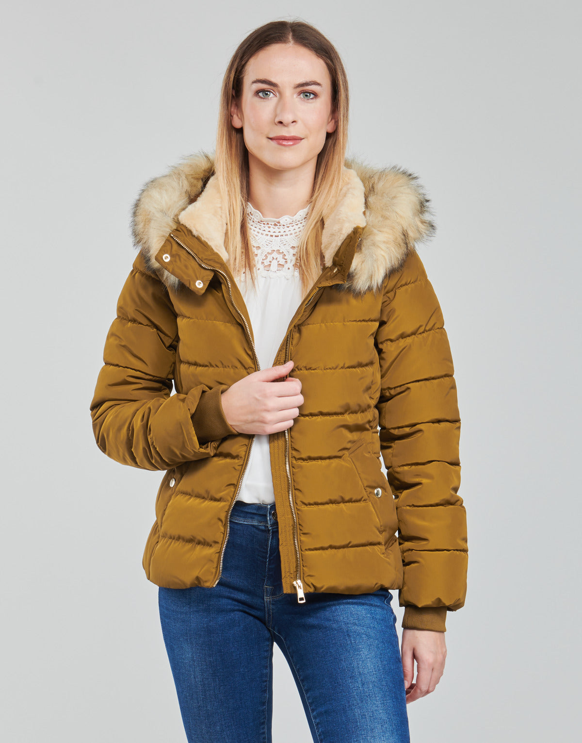 Piumino Donna Only ONLCAMILLA Marrone