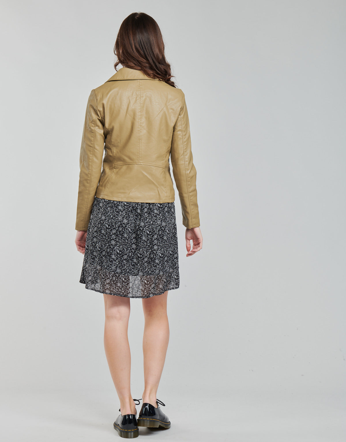 Giacca in pelle Donna Only ONLMELISA Beige