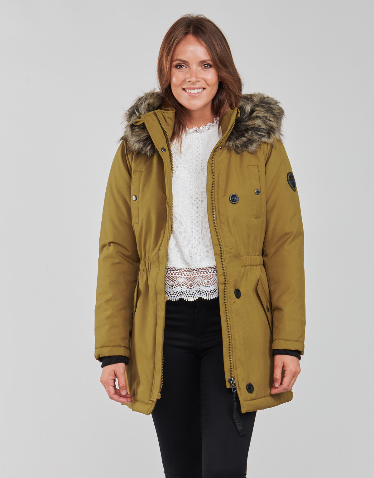 Parka Donna Only ONLIRIS Marrone