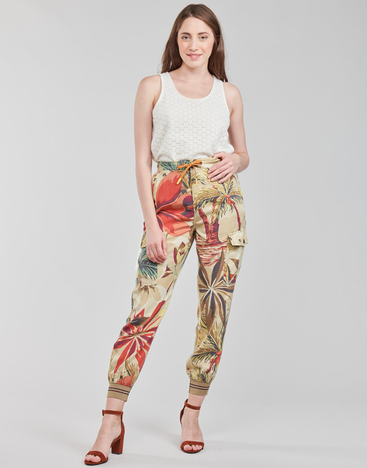 Pantaloni morbidi / Pantaloni alla zuava Donna Desigual  TOUCHE  Marrone