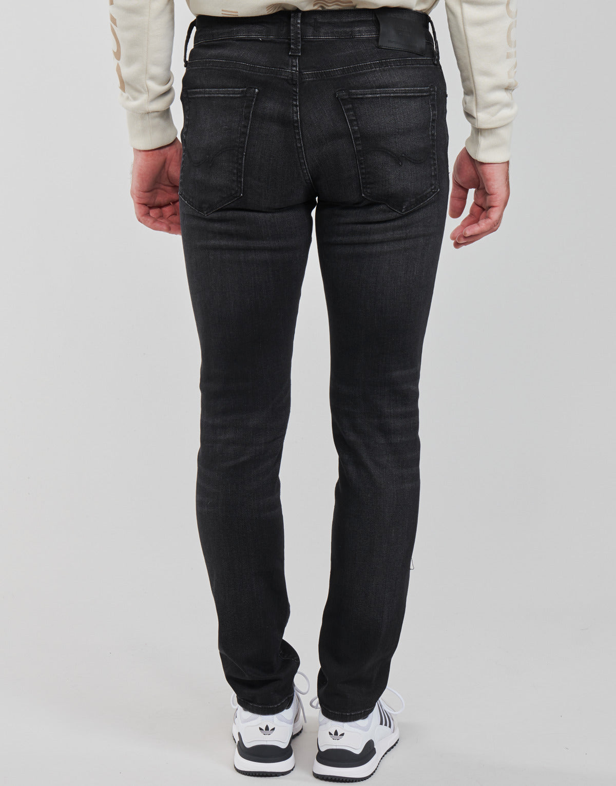 Jeans Slim Uomo Jack & Jones JJIGLENN Nero