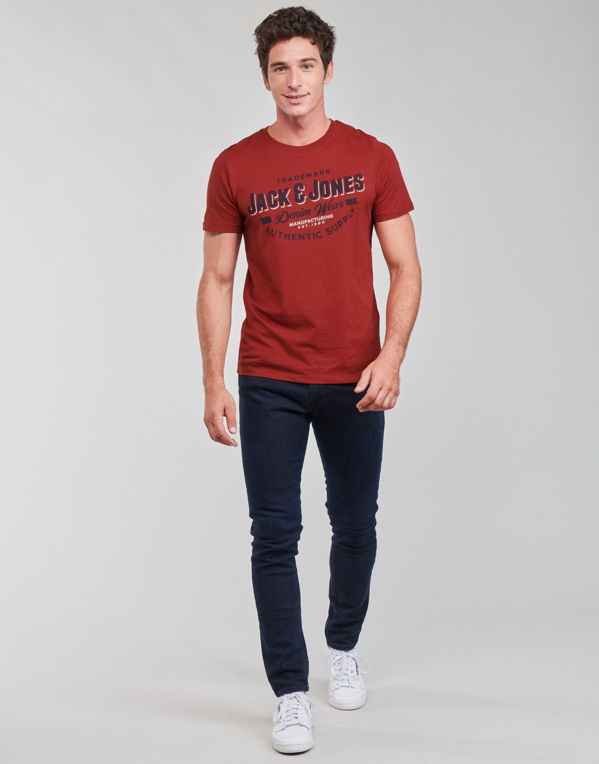 Jeans Slim Uomo Jack & Jones JJIGLENN Blu