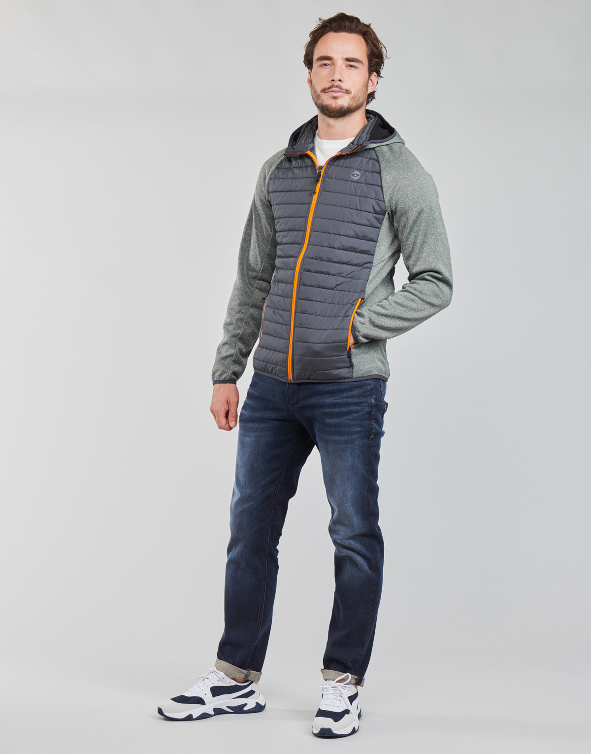 Piumino Uomo Jack & Jones JJEMULTI Grigio