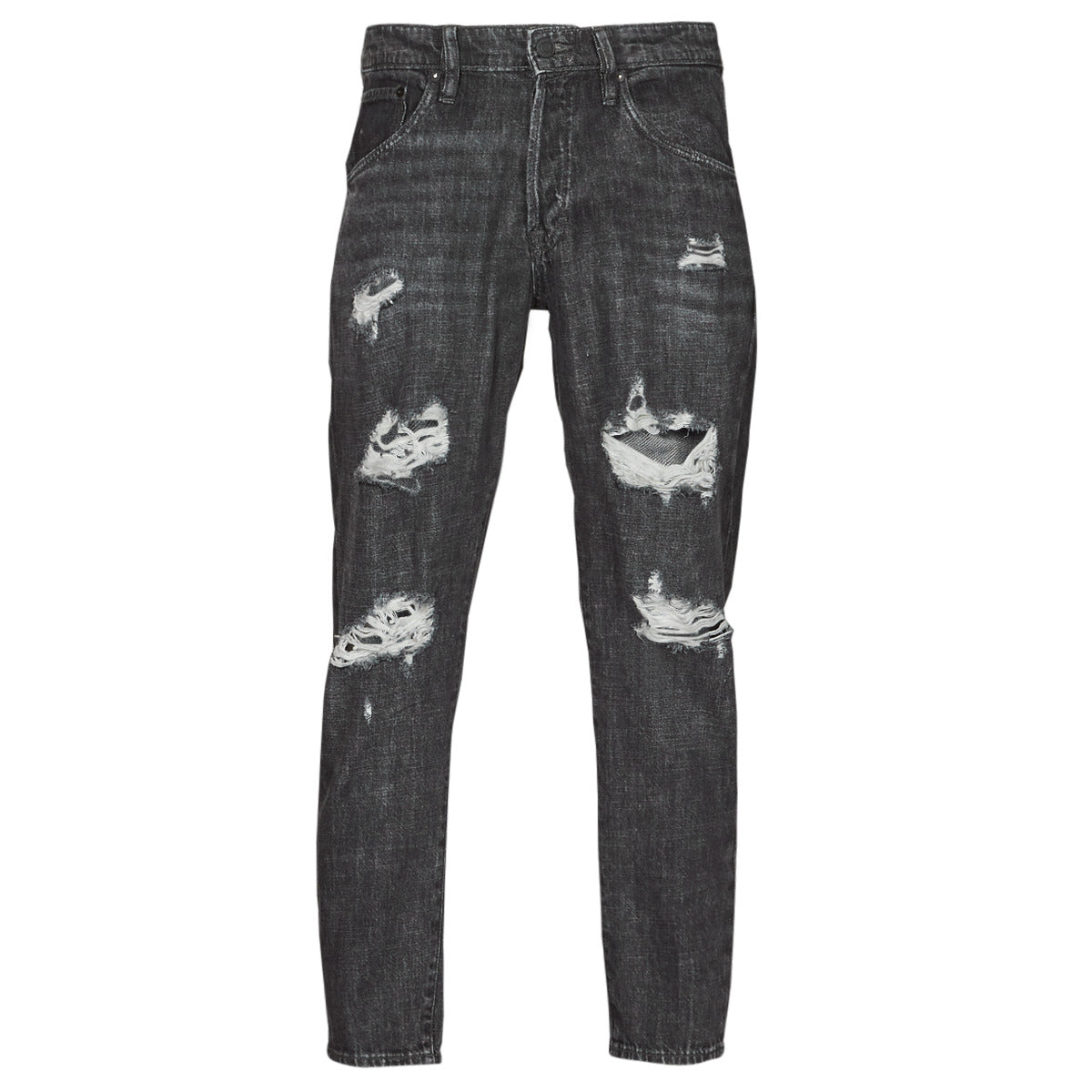 Jeans Slim Uomo Jack & Jones JJIFRANK JJLEEN Nero