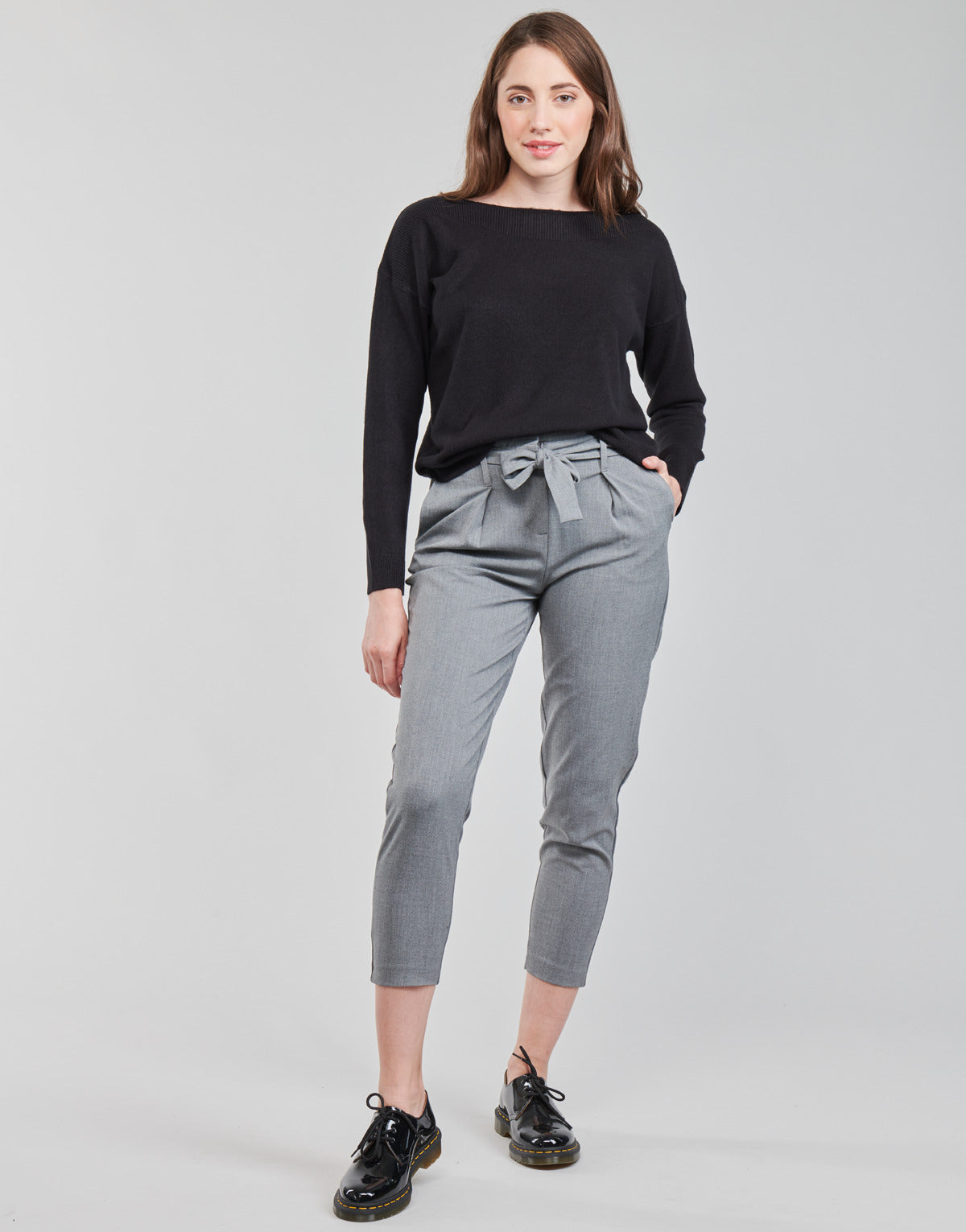 Pantalone Chino Donna Only ONLNICOLE Grigio