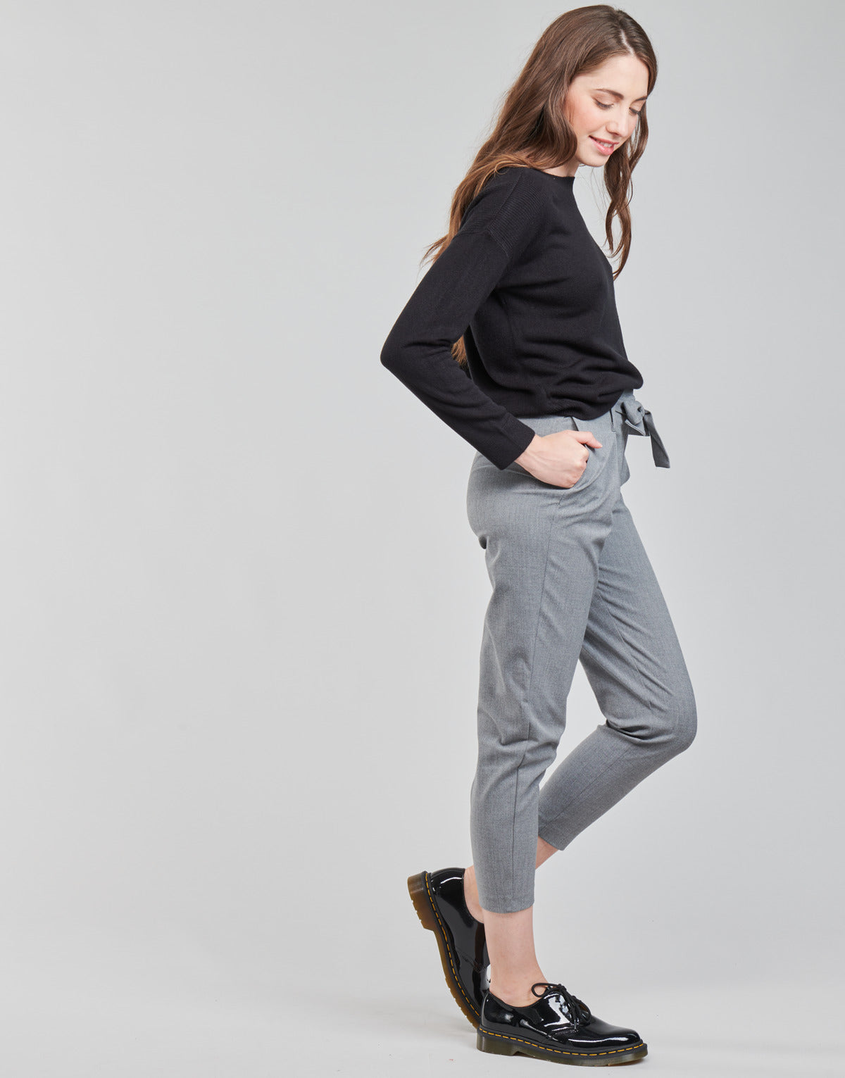 Pantalone Chino Donna Only ONLNICOLE Grigio