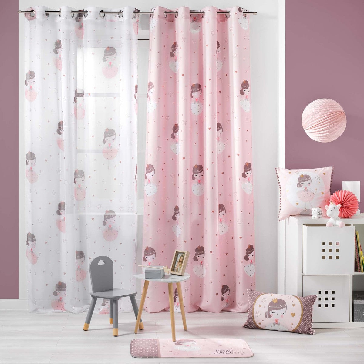 Tende Douceur d intérieur PETITE PRINCESSE Rosa