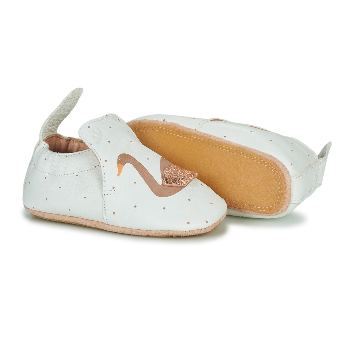 Pantofole bambini ragazza Easy Peasy BLUBLU CYGNE Bianco