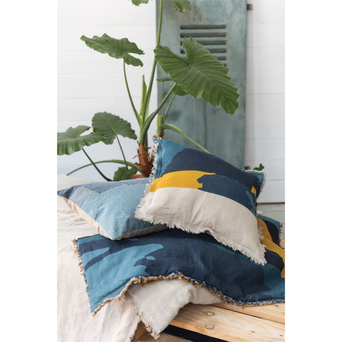 Fodere per cuscini Vivaraise ZEFF NAIA Blu