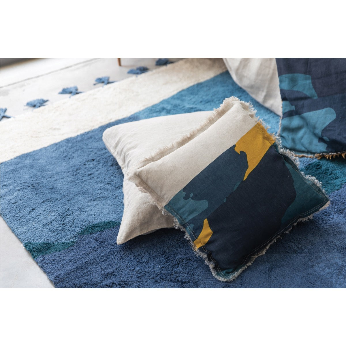 Fodere per cuscini Vivaraise ZEFF NAIA Blu