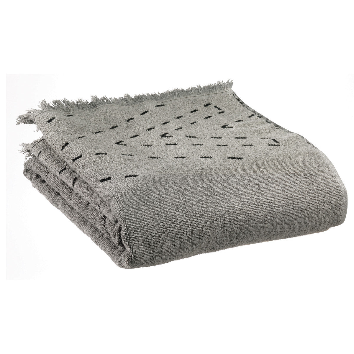 Asciugamano e guanto esfoliante Vivaraise JULIA Grigio