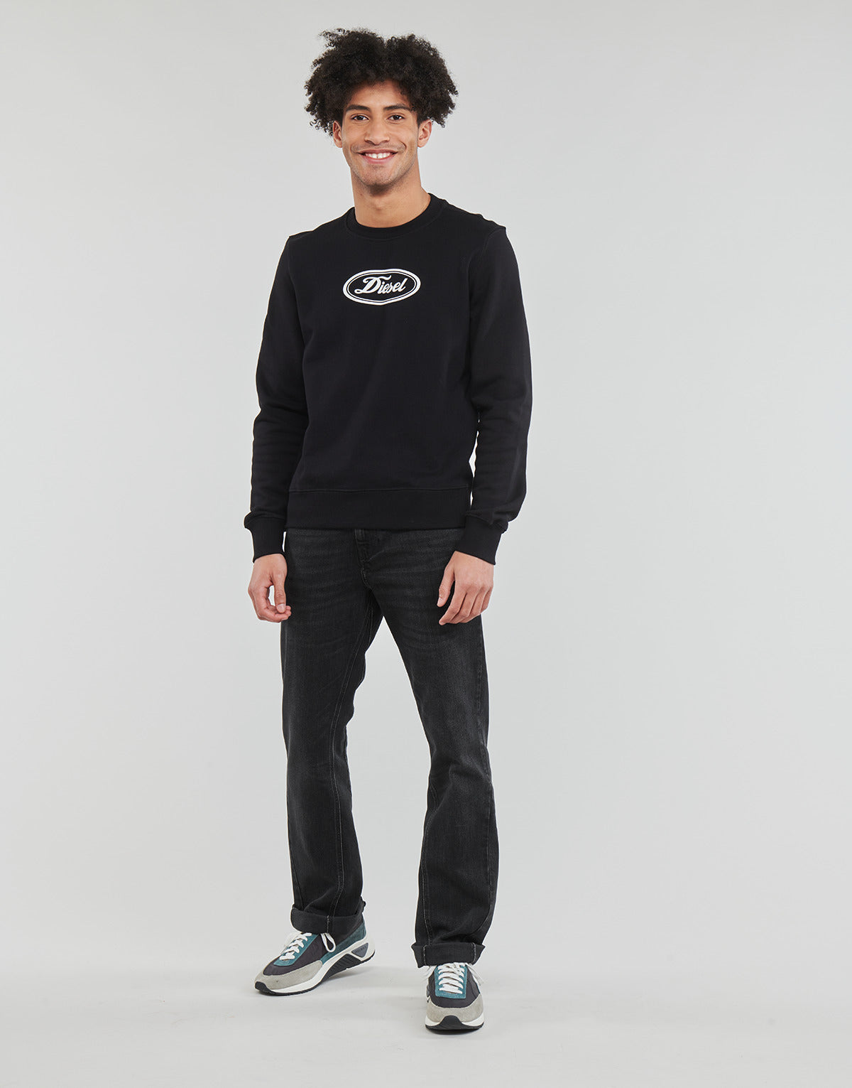 Jeans Bootcut Uomo Diesel 2021 Grigio