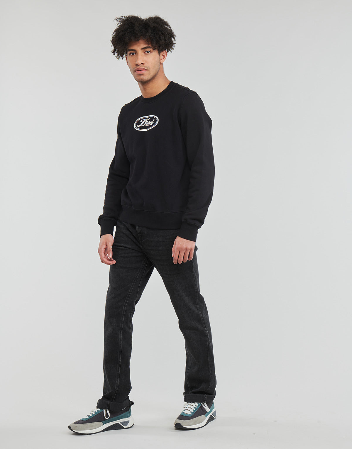 Jeans Bootcut Uomo Diesel 2021 Grigio