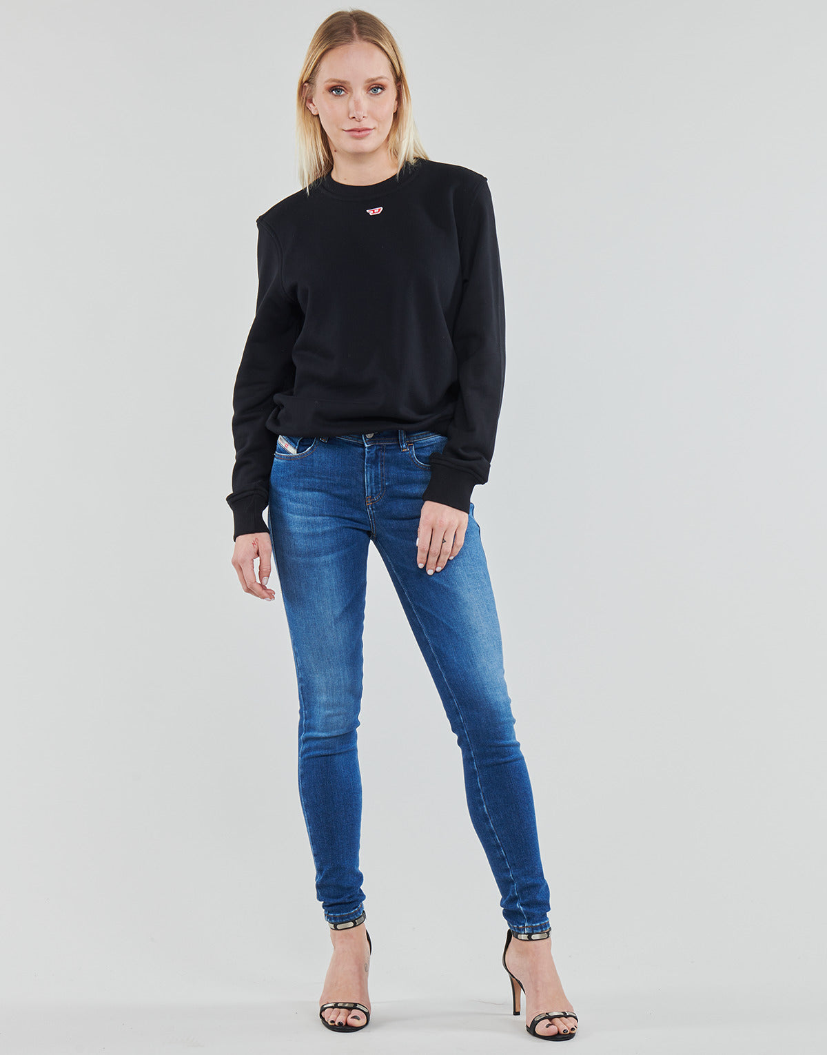 Jeans skynny Donna Diesel 2017 SLANDY Blu